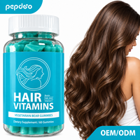 Gummies multivitaminées pour adultes à marque privée OEM avec biotine et collagène pour la croissance des cheveux, la peau et les ongles - Gummies à faible teneur en sucre