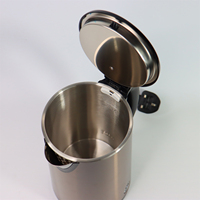 Ketel Listrik Stainless Steel Emas 2.2L untuk Merebus Air, Teh & Kopi, Dinding Ganda, Mati Otomatis, 360 °   Pabrik OEM, Pabrik Asli
