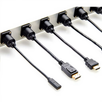 Cable de extensión de PVC 1.4 con montaje en panel tipo D, blindado, macho-hembra, para chasis, arnés de cableado para ordenador industrial