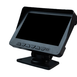 Moniteur d'enregistrement double Chenfa IPS 7 pouces 1000 Nits avec 2 caméras 1080p/720p Résolution 1024x600 Affichage en écran partagé Plug & Play - Product Image 4