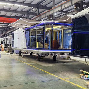 Remorque de luxe, cabine en forme de U, capsule spatiale mobile, maison de camping en plein air, hébergement, maison mobile, salon multifonctionnel - Product Image 4