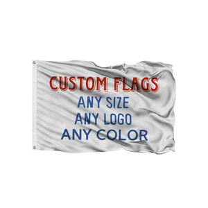 Usine en gros résistance aux UV double face drapeaux bannière festival 150x90 avec logo personnalisable drapeau 3x5 - Product Image 1