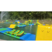 Équipement gonflable de l'eau de plage de jeux de parc aquatique ouvert d'île flottante gonflable d'approvisionnement d'usine d'OEM à vendre