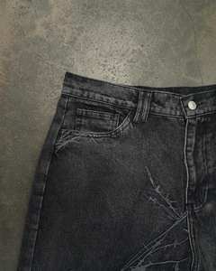 Celana jins pria kustom, celana Denim pria ketat, celana jins longgar, celana jins kaki lebar, celana jins pria kustom, pakaian jalanan pria - Product Image 5