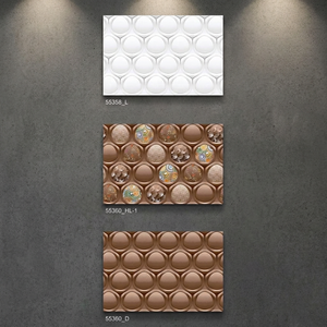 Azulejos de pared de cerámica de diseño brillante 300x450mm hormigón 3D 30x45cm 12x18 perfecto para decoración del hogar Precio de importador al por mayor - Product Image 2