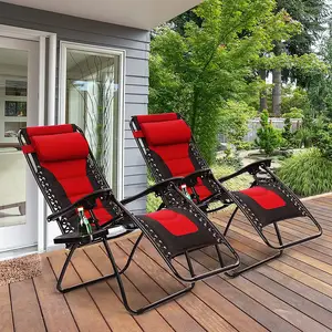 Woqi 0 Gravity Chair Patio Chaise Lounge Chairs Outdoor Adjustable Recliner Folding Lounge Chair