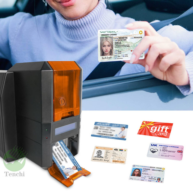 New CH22 300DPI Printer Machine MS-CH22 Color PVC ID Card Thermal Sublimation ID Card Printer Thermal Printer