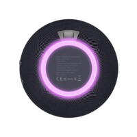 Support de téléphone de bureau sans fil magnétique 5-en-1 en tissu doux avec charge rapide 15W, veilleuse LED RGB multifonction pour maison intelligente