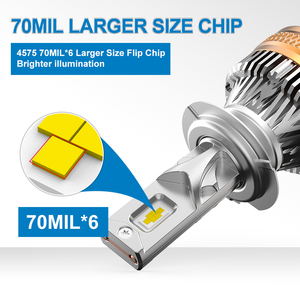 Ampoule de phare LED automobile NAOEVO super lumineuse 180 watts IP68 étanche pour modèles H4/H7/H11/H15 A4/A3/Matiz/X5 - Product Image 3