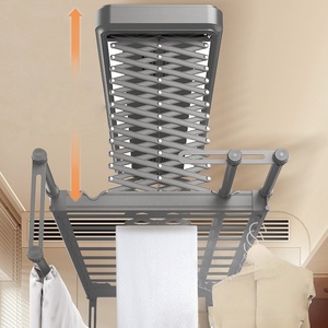 Customized Elevated Home Balcony Intelligent Automatic Remote Control Load-Bearing Electric <b>Drying</b> <b>Rack</b> <b>Heating</b> for Kitchen Use - Product Image 5