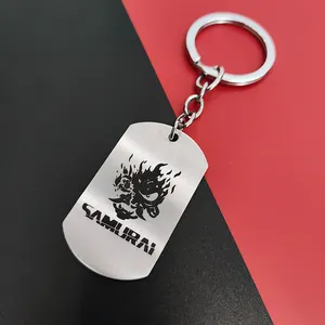 Porte-clés promotionnel personnalisé 3d Logo lettres porte-clés en métal dur émail doux porte-clés