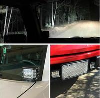Lampe led pour tracteur camion, à large faisceau, lumière blanche ou jaune, torche de travail, 45/60w, 12 v, 5000lm