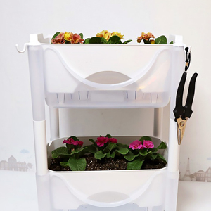 Juego de Macetas Coreanas con Autorriego, Maceta Redonda con Gran Depósito de Agua, Macetas Modernas Minimalistas para Interiores y Exteriores - Product Image 1