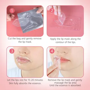 Private Label Bulk Korean Seeping Hyaluronic Acid Lip Night Mask Skincare Lip Mask
