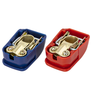 Bulk Rohs CE 500A Copper Negative Car Battery <b>Terminal</b> Connector 12v Top Post Battery <b>Terminal</b> Clamp With Blue Cover For Marine - Product Image 2