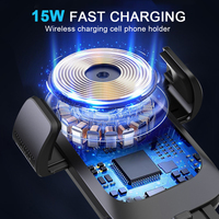 Soporte Magnético Inalámbrico para Teléfono de Coche con Carga de 15W y Rotación de 360° °   Soporte Giratorio con Ventosa para Parabrisas y Tablero de Instrumentos, Soporte Móvil para Automóvil