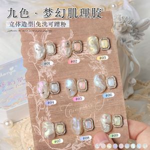 Set de Gel Metálico Dorado UV para Arte de Uñas, Gel <span class=keywords><strong>Platino</strong></span> con Purpurina y Lentejuelas, Paleta de Gel para Pintar Uñas con 9 Colores - Product Image 4