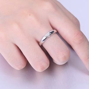 Anneaux de promesse en argent sterling 925, design élégant et simple, bijoux pour les mariages - Product Image 5