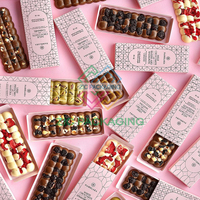 Boîte à gâteau crêpe au chocolat gaufre crêpes avec logo personnalisé imprimé boîte d'emballage de recette de crêpe au chocolat
