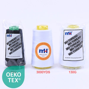 Fil à coudre 100% polyester filé teint 40/2 55G 130G 3000yds pour machines à coudre depuis 1999 - Product Image 1