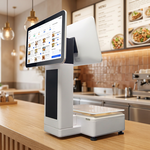 Máquina POS Táctil Capacitiva Todo en Uno OEM/ODM de 15.6 Pulgadas con Pantalla Dual, Procesador de Doble Núcleo N2840, Impresora Térmica de 80 mm con Windows - Product Image 1