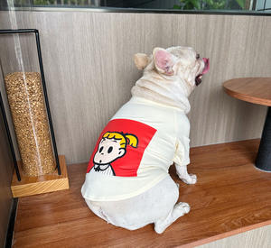 Camiseta de Algodón con Estampado de Dibujos Animados para Mascotas, Ropa Ligera de Manga Corta para Perros y Gatos de Razas Pequeñas - Product Image 3