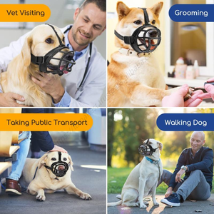 En gros, Muselière pour chien en plastique massif de qualité, personnalisable, réglable, anti-morsure, anti-mastication et anti-aboiement - Product Image 4