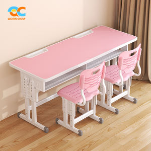 โต๊ะและเก้าอี้อเนกประสงค์พร้อมที่นั่งดีไซน์วางซ้อนกันได้โต๊ะโรงเรียนพร้อมเก้าอี้สำหรับส่งออก - Product Image 1