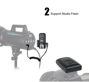 Godox-Transmisor de disparador de flash inalámbrico de 16 canales, conjunto de receptor para <span class=keywords><strong>Canon</strong></span>, Nikon, Olympus, Pentax, flash de estudio - Product Image 6