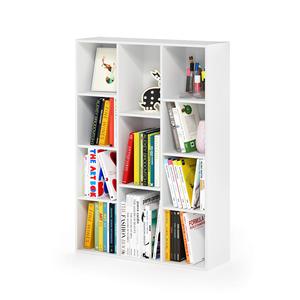 Librería Moderna Blanca SENYU con 9 Estantes, Diseño Modular para Sala de Estar, Muebles para Oficina en Casa - Product Image 1