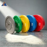 Plaques de musculation en fonte revêtues de caoutchouc, couleurs personnalisées, haute qualité, pour haltères de fitness, usage universel, logo personnalisable, fabrication en usine