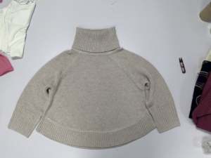 Pull en cachemire 100% de couleur unie de haute qualité haut Italie tricot personnalisé cachemire col roulé chandails pour femmes - Product Image 3
