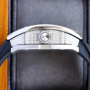 Luxury <strong>Watches</strong> for <strong>Women</strong> 007 Metal Full Diamond Tonneau <strong>Skeleton</strong> Waterproof Automatic Bracelet <strong>Watch</strong> Moissanite diamond <strong>Watch</strong> - Product Image 3