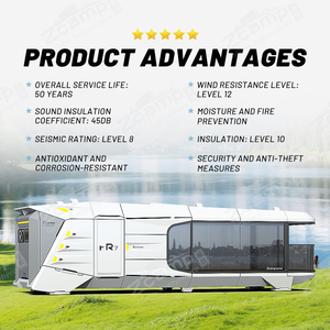 Zcamp R7 Sang Trọng Di Chuyển Không Gian 20ft 40ft <span class=keywords><strong>Container</strong></span> Nhà Viên Nang Nhà Đúc Sẵn Airship Pod Prefab Không Gian Viên Nang Nhà - Product Image 4