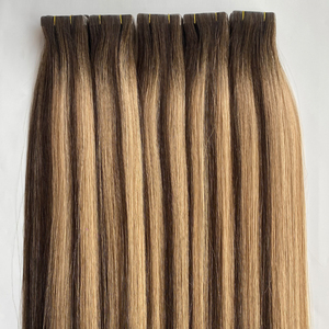 Extensiones de Cabello Humano Virgen 100% de Fábrica al por Mayor, Doble Trama, con Cinta Adhesiva, Color Piano Liso - Product Image 2