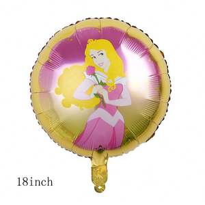 Globos Redondos de Papel de Aluminio de 18 Pulgadas con Diseño de <span class=keywords><strong>Princesa</strong></span>, Decoración para Fiestas de Cumpleaños de <span class=keywords><strong>Princesa</strong></span> - Product Image 6