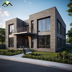 Maison d'isolation moderne à deux étages Villa modulaire à structure en acier préfabriquée sur mesure pour hôtel station balnéaire vacances B & B - Product Image 4