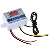Contrôleur de température numérique XH-W3001 XH-W3002 AC110-220V 1500W, thermostat micro-ordinateur avec câble de 1 m