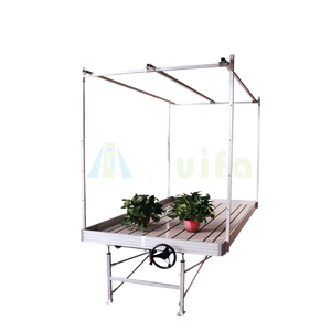 HUIFA Plateau d'inondation en plastique Table d'inondation 4x8 à marée basse avec poteaux Bancs de culture roulants - Product Image 2