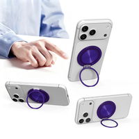 Beau support de téléphone circulaire accessoires mobiles en alliage flexible bureau de tableau de bord de voiture extérieur rotatif