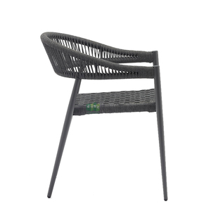 (E7071R) <span class=keywords><strong>Fauteuil</strong></span> de jardin en <span class=keywords><strong>aluminium</strong></span> et corde, style design moderne - Product Image 4
