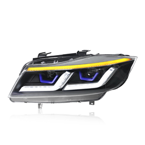 ชุดไฟหน้า LED WLJ สำหรับ BMW ซีรีส์ 3 <span class=keywords><strong>E90</strong></span> ปี 2005-2012 แบบดัดแปลง LED DRL ไฟเลี้ยวแบบ Sequential พร้อมเลนส์โปรเจคเตอร์ - Product Image 4