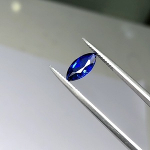 CADERMAY JEWELRY Marquise Cut Royal Blue Sapphire 5x10mm To 10x20mm Lab Grown For Jewelry Making - Product Image 3