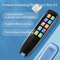 VORMOR X3 penerjemah suara portabel, pembaca buku elektronik portabel, penerjemah suara 112 bahasa instan logam Mini, Kit bicara translasi AI pintar