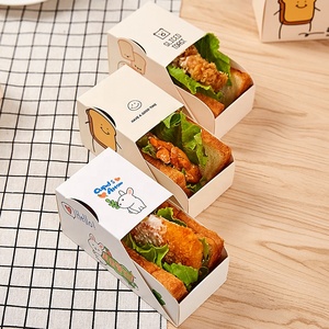 Hộp Giấy Bìa Cứng Đựng Thức Ăn Dùng Một Lần Tùy Chỉnh Hộp Bánh Burger Hộp Gói Khoai Tây Chiên - Product Image 2