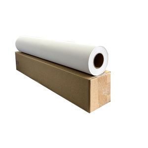 Rollo de tela de lona de poliéster blanco de inyección de tinta barata de gran formato 100gsm - Product Image 4