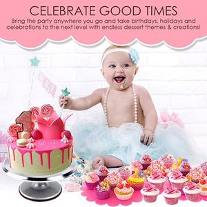 ชุดอุปกรณ์ตกแต่งเค้ก 210 ชิ้น พร้อมจานหมุนอะลูมิเนียม - Product Image 6