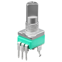 Potentiomètre rotatif de haute qualité à axe rond B10K A10K B20K B50K B100K ALPS RK097 RV097 9MM avec clic central SOUNDWELL Factory