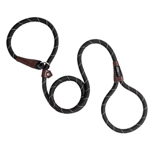 Correa deslizante-Combo de Correa y Collar para perros-Hecho en China-Negro, <span class=keywords><strong>3</strong></span>/8 pulgadas X 6 pies-para razas pequeñas/Medianas - Product Image 1