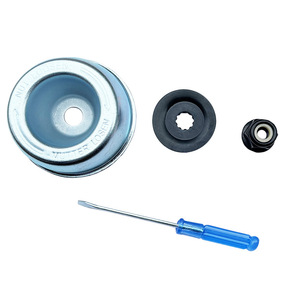 Tête de coupe rotative pour tondeuse à gazon, tête de coupe à six lames en alliage rouge, accessoire de désherbage et de taille avec tournevis - Product Image 2